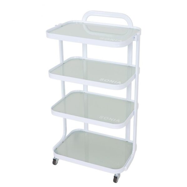 Glass Salon Trolley - Customizable Heavy Duty Trolley for Beau by Nova