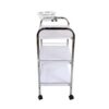1 Metal Salon Trolley - 3-Level Modern Stainless Steel Salon Tro by Nova