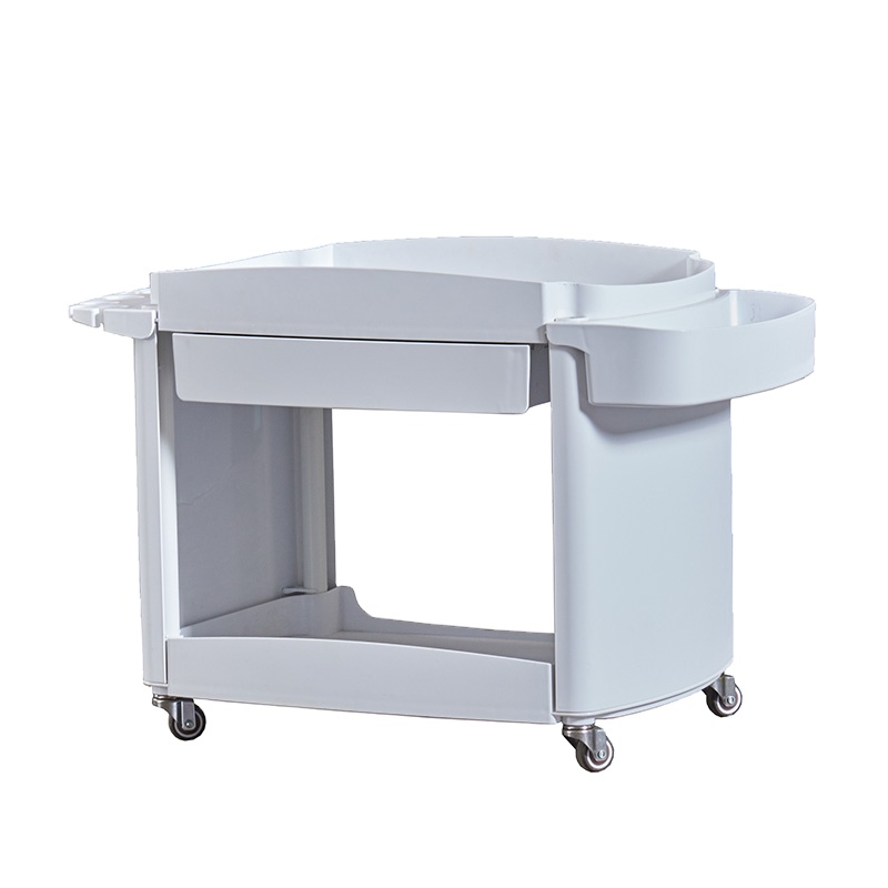Metal Salon Trolley - White Hair Beauty Salon Spa Rolling Meta by Nova
