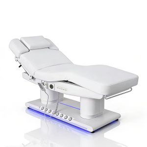 Full White Salon Furniture 4 Motors Facial Care Medical Spa Bed Modern... - Medical Treatment Bed | Nova Spa Equipment