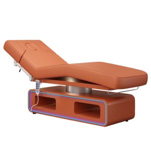 Spa Room Orange Facial Beauty Lash Extension Bed 3 Motors Electric Mas... - Massage Bed | Nova Spa Equipment