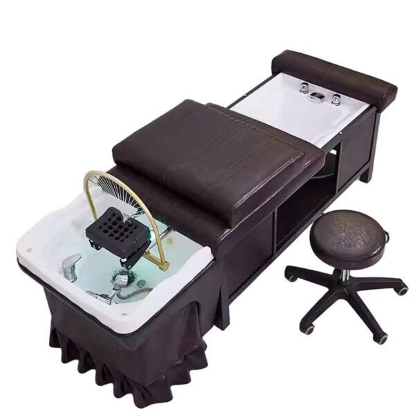 Thai Style Lay Down Head Spa Bed Luxury Hair Washing Chair