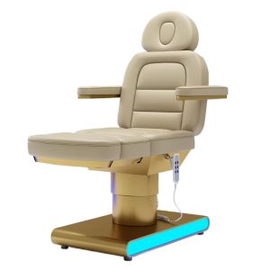 4 Motors Salon Beauty Bed Electric Facial Bed Golden Base Lash Chair R... - Massage Bed | Nova Spa Equipment