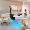 1 Customized Luxury Pedicure Chairs Beauty Salon Electric Backrest Pedic... - Massage Bed | Nova Spa Equipment