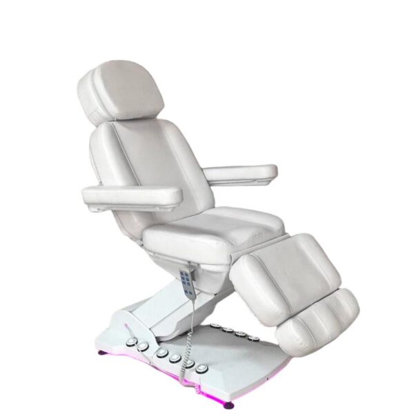 High Quality LED Light Base with Foot Control White 3 Motors High Load... - Massage Bed | Nova Spa Equipment