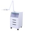 Glass Salon Trolley - Luxury Pedicure Trolley with LED Cold Li by Nova