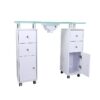 2 Nova MDF nail table with built-in dust collector and drawers