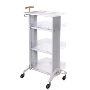 Wooden Salon Trolley - Multi-layer Hair Salon Trolley with Wood by Nova