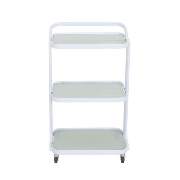 Glass Salon Trolley - Beauty Salon Trolley Roll Cart Glass Low by Nova