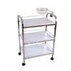 2 Metal Salon Trolley - 3-Level Modern Stainless Steel Salon Tro by Nova