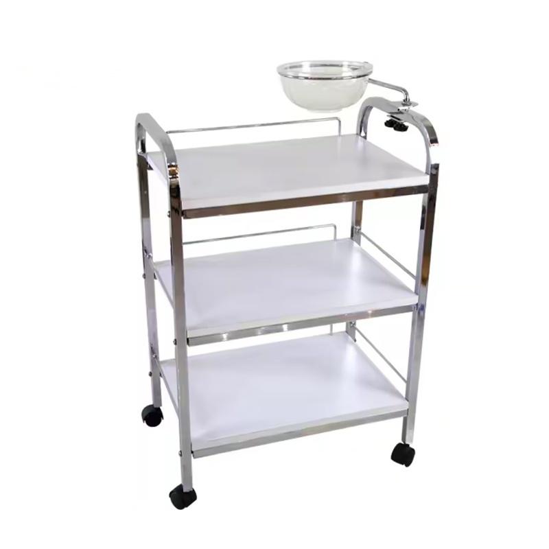 Metal Salon Trolley - 3-Level Modern Stainless Steel Salon Tro by Nova
