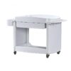 Metal Salon Trolley - White Hair Beauty Salon Spa Rolling Meta by Nova