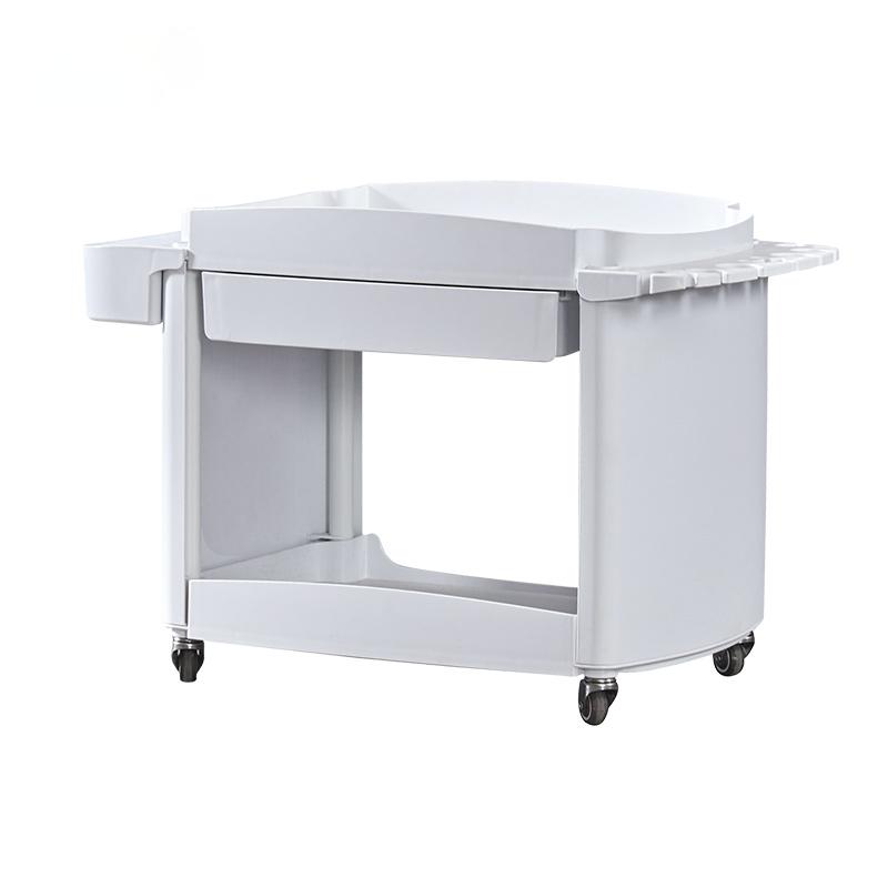 Metal Salon Trolley - White Hair Beauty Salon Spa Rolling Meta by Nova