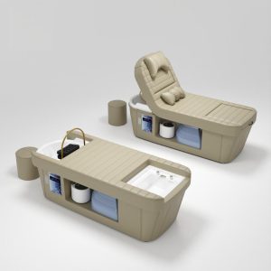 Multifunctional Nail Salon Furniture Foot Spa Headspa Shampoo Bed Recl... - Head Spa Bed | Nova Spa Equipment