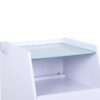 Glass Salon Trolley - Luxury Pedicure Trolley with LED Cold Li by Nova