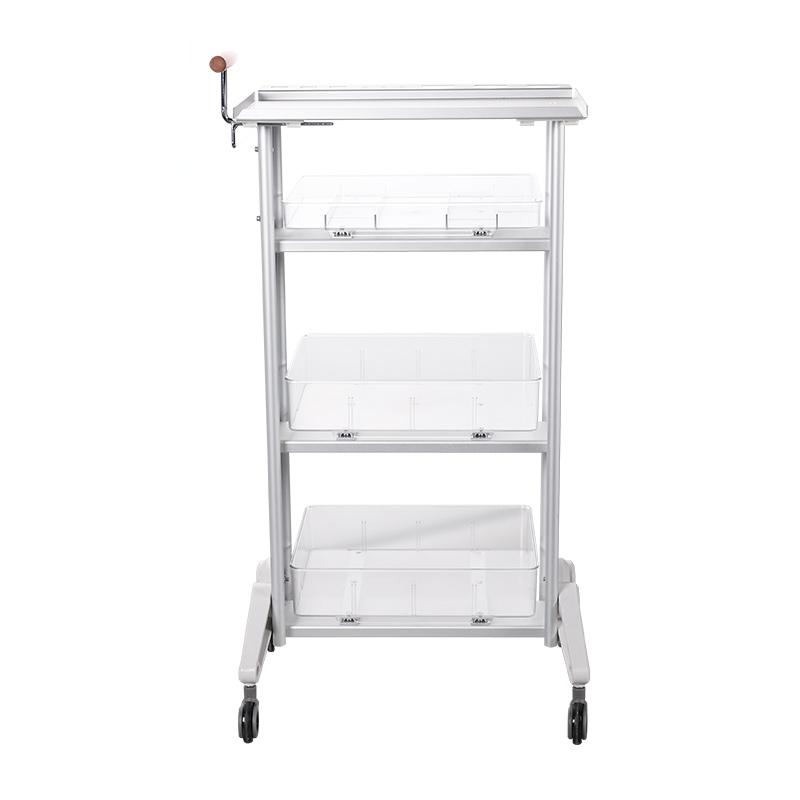 3 Wooden Salon Trolley - Multi-layer Hair Salon Trolley with Wood by Nova