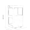 Wooden Salon Trolley - Commercial Use Wooden Salon Trolley Beau by Nova