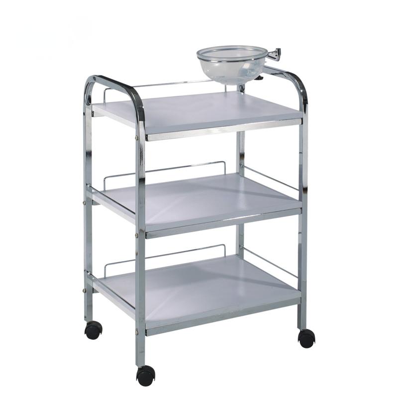 Metal Salon Trolley - 3-Level Modern Stainless Steel Salon Tro by Nova