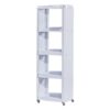 3 Plastic Salon Trolley - European Style White Plastic 4-Layer Sal by Nova