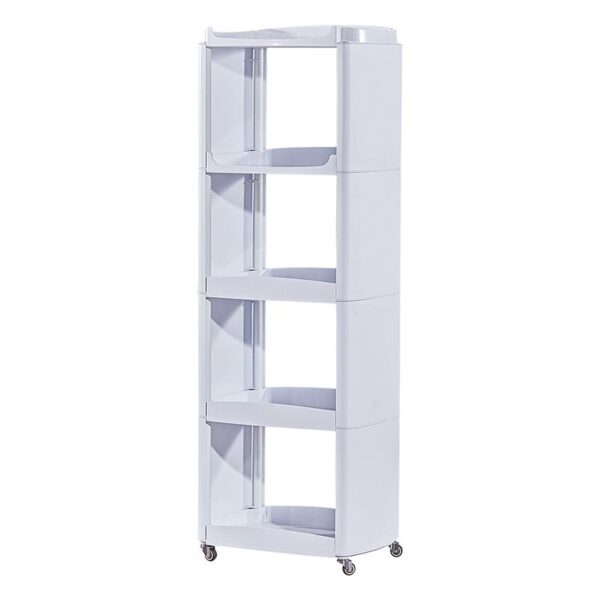 3 Plastic Salon Trolley - European Style White Plastic 4-Layer Sal by Nova