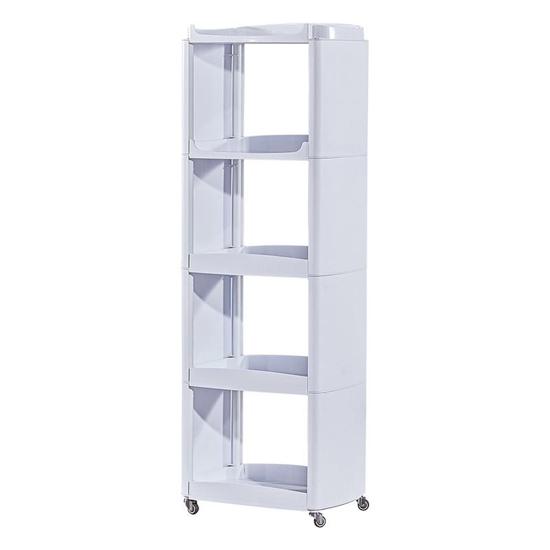 Plastic Salon Trolley - European Style White Plastic 4-Layer Sal by Nova