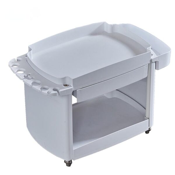 Metal Salon Trolley - White Hair Beauty Salon Spa Rolling Meta by Nova