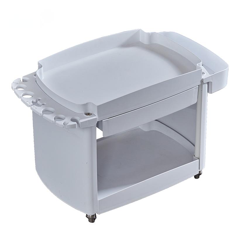 Metal Salon Trolley - White Hair Beauty Salon Spa Rolling Meta by Nova