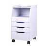 Glass Salon Trolley - Luxury Pedicure Trolley with LED Cold Li by Nova