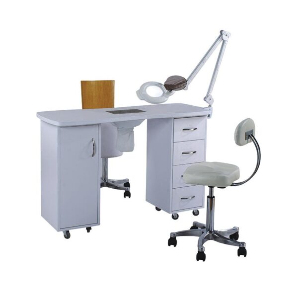 4 nail tech desk portable manicure table with dust collector
