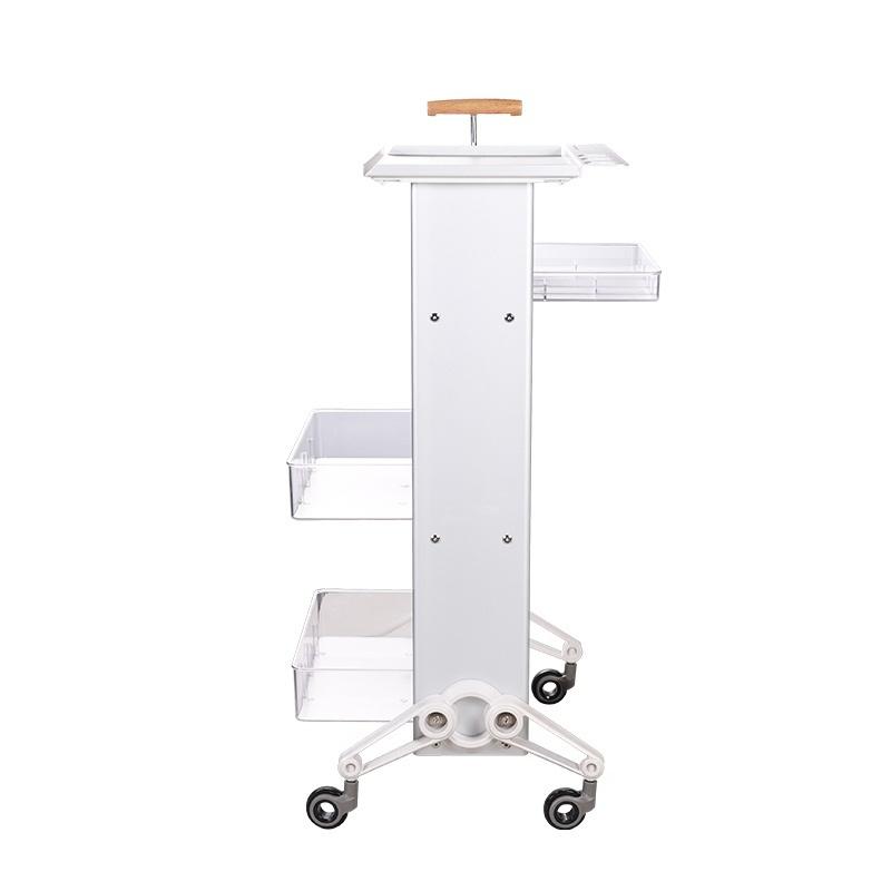 4 Wooden Salon Trolley - Multi-layer Hair Salon Trolley with Wood by Nova
