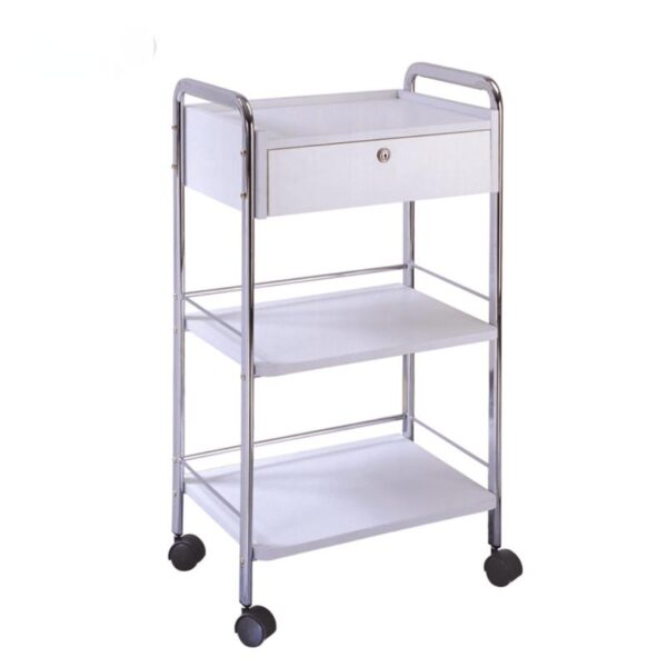 Beauty Salon Trolley - Modern 2-Level MDF Spa Trolley Cart with by Nova