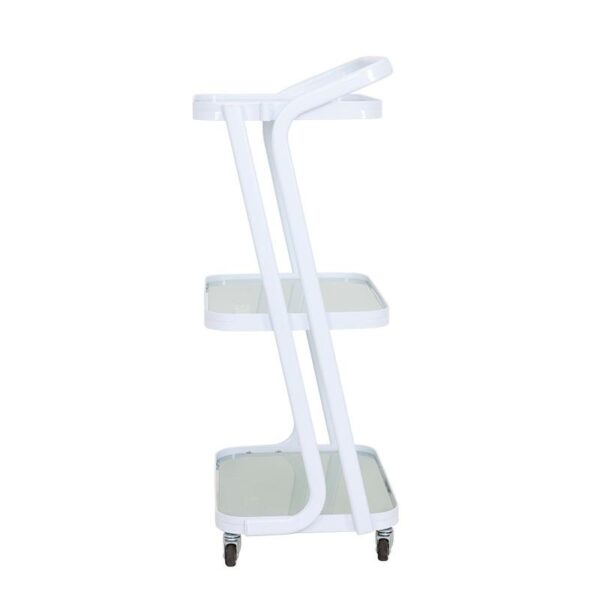 Glass Salon Trolley - Beauty Salon Trolley Roll Cart Glass Low by Nova