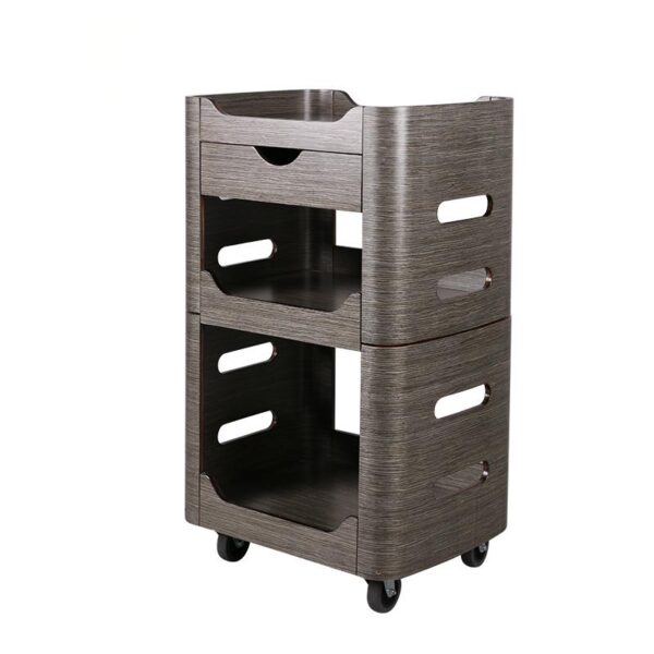 4 Wooden Salon Trolley - Professional Wooden Esthetician Cart Sal by Nova