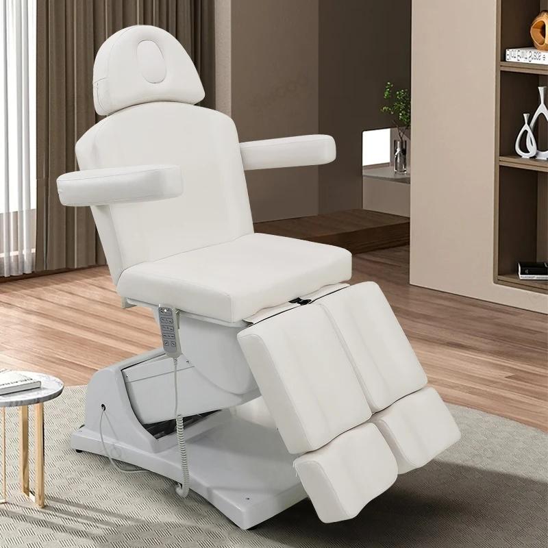 High Quality All White Load Bearing Split Legs 4 Motor Beauty Massage ... - Massage Bed | Nova Spa Equipment