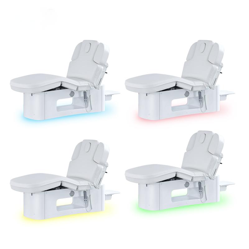 Height Adjustable Electric Heating Spa Bed LED Lamp Synthetic Leather ... - Medical Treatment Bed | Nova Spa Equipment