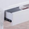 5 Antique manicure table with decorative white carved legs and surface - Nova