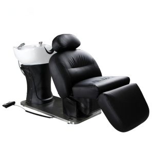 Japan Adjustable Barber Shop Hair Salon Furniture Modern Japanese Head SPA Equipment Wear-Resistant Leather 1 Motor Portable