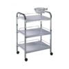 5 Metal Salon Trolley - 3-Level Modern Stainless Steel Salon Tro by Nova