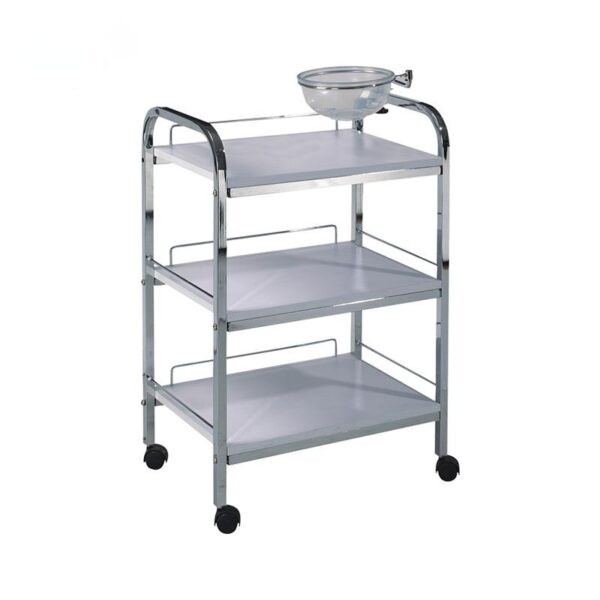 5 Metal Salon Trolley - 3-Level Modern Stainless Steel Salon Tro by Nova