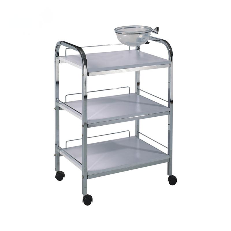 Metal Salon Trolley - 3-Level Modern Stainless Steel Salon Tro by Nova