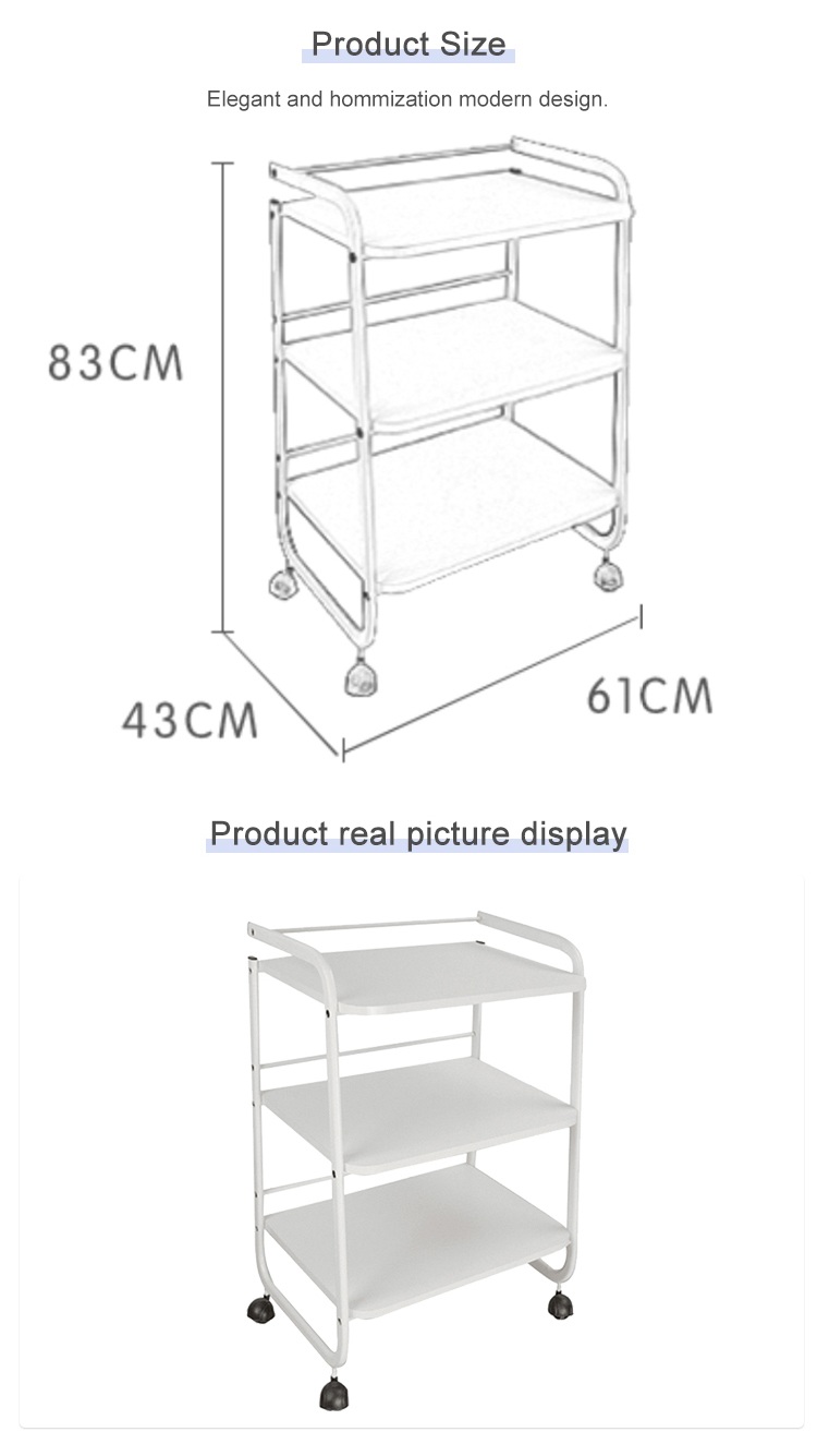 Metal Salon Trolley - Professional Modern Design Metal Hair Sa by Nova