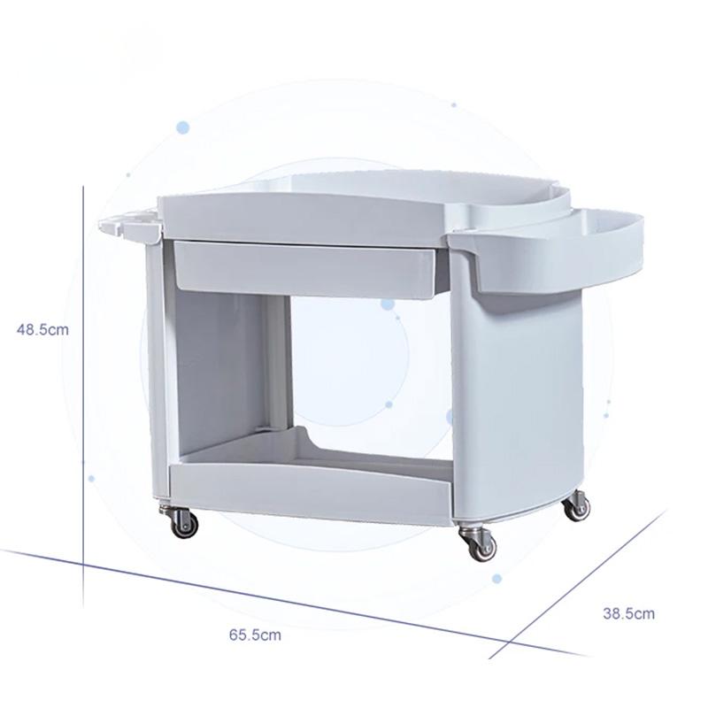 Metal Salon Trolley - White Hair Beauty Salon Spa Rolling Meta by Nova
