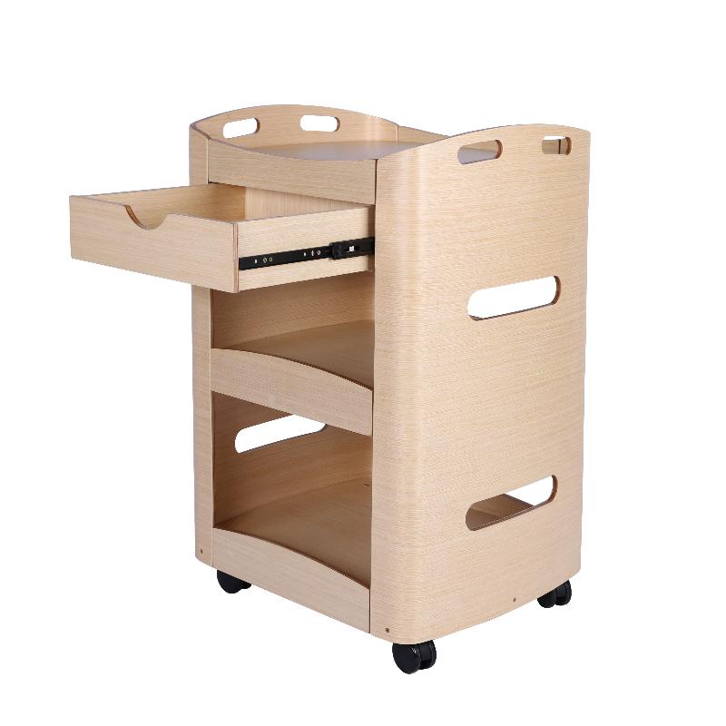 Wooden Salon Trolley - Luxury Large Storage Cart Wooden Salon T by Nova