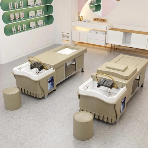 5 Luxury Head Spa Shampoo Bed with Ceramic Basin