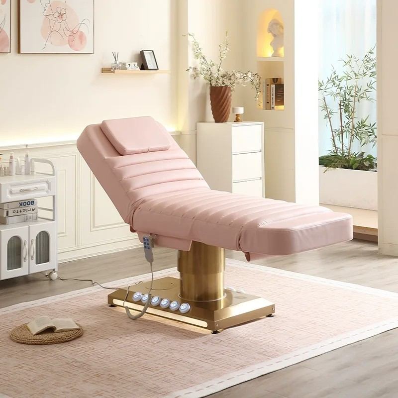 High Quality Electric Facial Bed Full Gold Stainless Steel Beauty Mass... - Massage Bed | Nova Spa Equipment