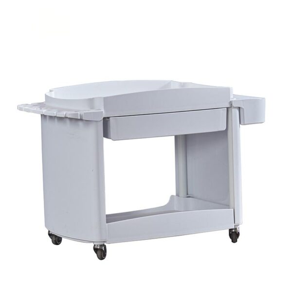 Metal Salon Trolley - White Hair Beauty Salon Spa Rolling Meta by Nova