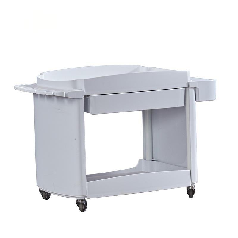 Metal Salon Trolley - White Hair Beauty Salon Spa Rolling Meta by Nova