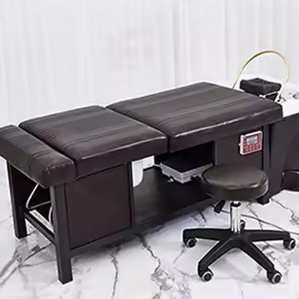 Japanese Head Spa Massage Table with Ceramic Basin