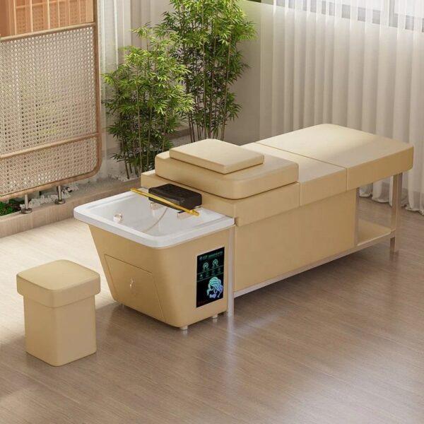 6 Mobile Head Spa Treatment Bed with Locking Casters