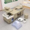 6 Electric Head Spa Bed with Heater and Steamer for Salon